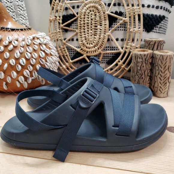 Chacos Chillos Sport Sandals Z/Strap EVA Vegan Arch Support Navy Blue Men 13 EUC main image 4